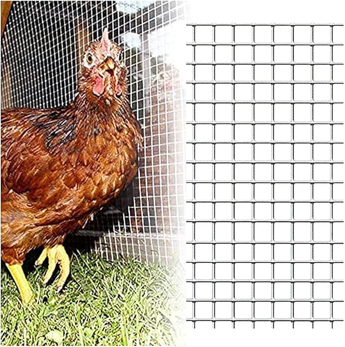 AOTNZ Welded Wire Fencing, Stainless Steel Anti-Rust Decorate Square Screening Filter Sheet for Garden Fence Aviary Hutch Net Fence Chicken Coop Pond Enclosure (Color : Silver, Size : 1.5x5m)