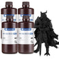 ANYCUBIC ABS-Like Resin Pro 2 Bundle, Upgraded 8K 3D Printer Resin with Enhanced Strength and Toughness, Wide Compatibility for All LCD Resin 3D Printers (4Packs*1kg Black, 4kg in Total)
