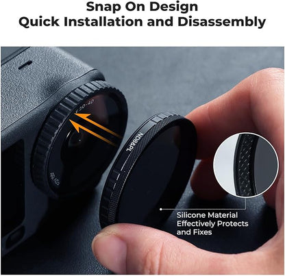 K&F CONCEPT CPL ND Filter Kit Compatible with DJI Osmo Action 6, 4 Pack (ND8/PL ND16/PL ND32/PL ND64/PL) Hybrid Neutral Density Polarizing Action Camera Accessories, Multicoated HD Optical Glass