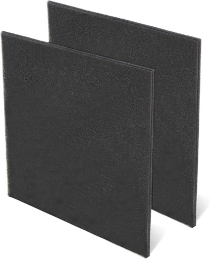 Cut to Fit Foam Pad Pre Filter, Air Purifiers Filter Replacement, Compatible with Most Air Conditioner, Trash Cans, Dehumidifier, 15 x 15 inch, 2 Pack