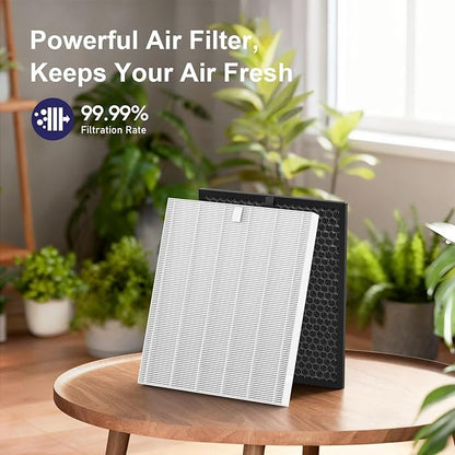 Filter Q Compatible with Winix 5510/5520 Air Purifier, 4-Pack HEPA Only Replacement Filters (No Carbon) - Part# 1712-0123-00
