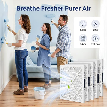 HEPA 500 Air Scrubber Filter Compatible with Mounto AF500 Drieaz HEPA 500 BlueDri AS550, 16x16x1" Pre-Filter 5 Pack, Easy Install Shield Small Dust Particles for Months