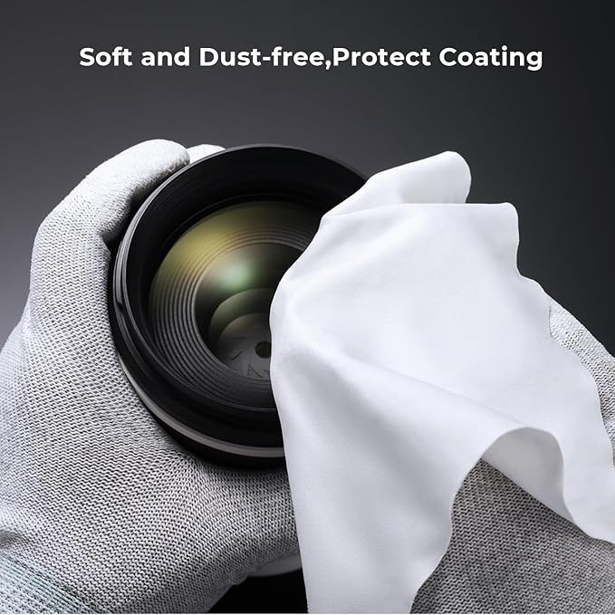 K&F CONCEPT 55mm White Mist 1/4 Filter, 18 Multi-Layer Coatings Dreamy Soft White Diffusion Filter with Cleaning Cloths for Portrait/Video/Vlog Photography