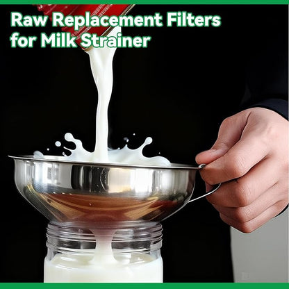 400 Pack Milk Filter Discs Quick Flow Non-gauze Small 4-9/16" Od Replacement Filters Disks for Raw Milk Strainer 200 Discs Per Box