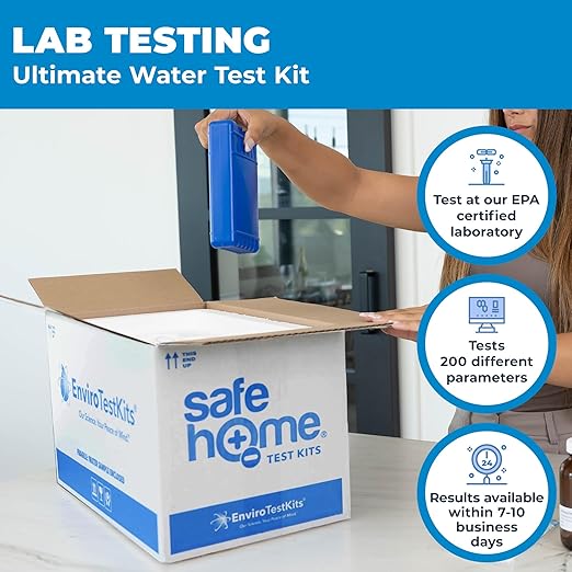 Safe Home® 200-in-1 Ultimate Drinking Water Test Kit – Tests for 200 Parameters at our EPA Certified Lab – Home Inspections, Mortgage Loans, Real Estate Transactions, & More