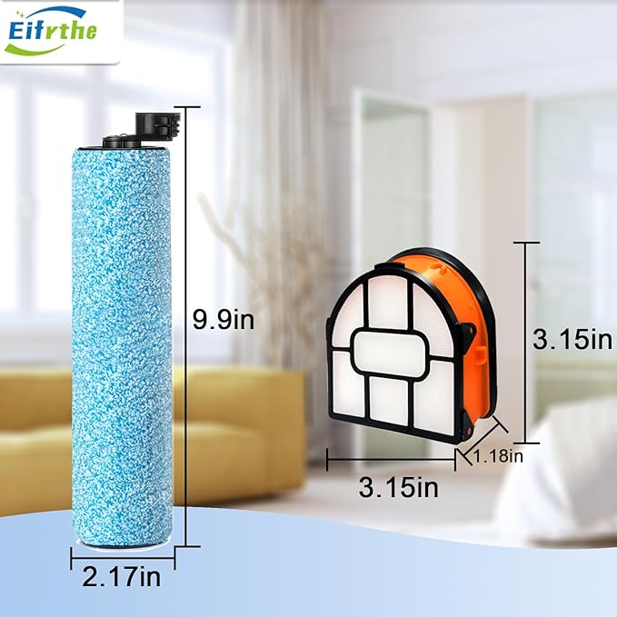 WD161 Roller and Filter for fit Shark HydroVac MessMaster Wet Dry WD161 WD261 AW261 and Shark WD101 WD201 WD100 WD200 AW201 WD200C WD201C WD101C Vacuum Cleaner,3 Brush Rollers,4 Foam Filters,3 Filter