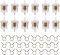 12pcs 1/4 Inch Gas Inline Fuel Filter Compatible with MTD Kohler Kawasaki John Dere Birgs & Straton Taotao Scooter ATV Motorcycle Small Engine Generator Lawn Mower Universal Fuel Filter