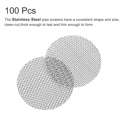 MECCANIXITY Pipe Screen Stainless Steel Screens, 5/8 Inch (15.8mm) Diameter for Pipe Filter, Pack of 100