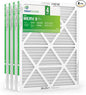 20x25x1 Air Filter 4 Pack, MERV 8 Pleated Dust Defense Air Filters Replacement Air Conditioner HVAC AC Furnace Filter, Durable and Lightweight