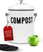 Granrosi Countertop Compost Bin Kitchen - 1.3 Gal Indoor Compost Bucket with Lid for Kitchen, Farmhouse Rust Proof & Odorless Composter Bin for Countertop, 3 Charcoal Filters