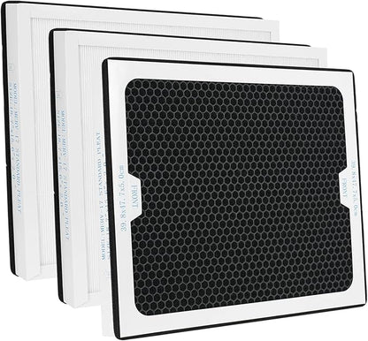 CADPXS HEPA/Activated Carbon Filter Replacement Set for HEPA Shield 550 Air Scrubber (Pack of 3)
