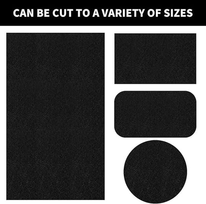 Cut-to-Fit Activated Carbon Filter Sheet Charcoal Air Vent Filters Pad Black Range Hood AC Replacement Fabric Filter 2 Pack 16" x 48" x 0.125"