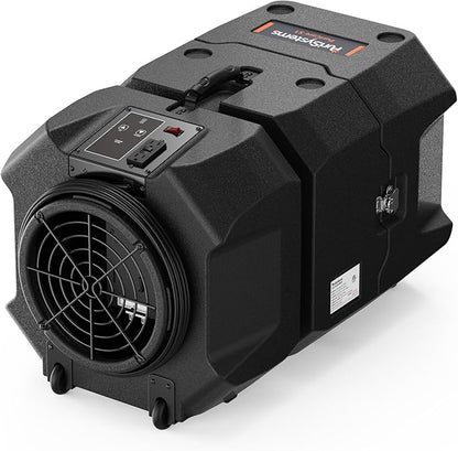 PURISYSTEMS 900 CFM Air Scrubber Commercial, Portable Industrial Air Purifier with HEPA/Activated Carbon Filter, 5-Speed, Stackable, GFCI Outlet, Negative Air Machine