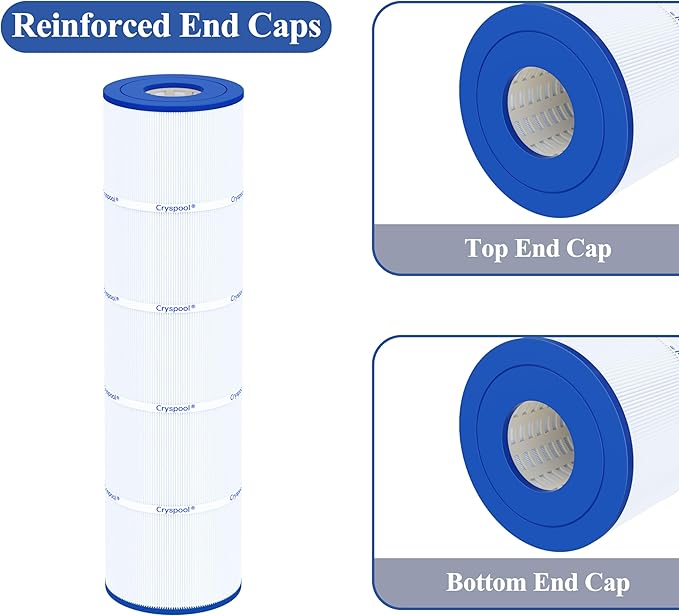 Cryspool® 07079 Filter Compatible with Jandy CL340, CV340, PJAN85, R0554500, C-7459, FC-0800, A0557900, 4×85 Sq. Ft Pool Filter Cartridge, 4 Pack