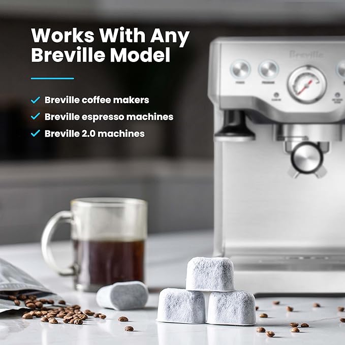 K&J Premium 6-Pack of Replacement Breville BWF100 Compatible Water Filters (Activated Charcoal)