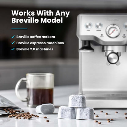 K&J Premium 6-Pack of Replacement Breville BWF100 Compatible Water Filters (Activated Charcoal)