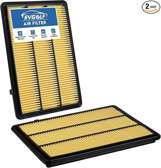 2PCS Engine Air Filter Fit for Infiniti QX50 2019-2025 (2.0L), QX55 2022 2023 2024 2025 Air Filter Replacement Engine Filter Accessories# 165465NA1C CA12954 PA99486