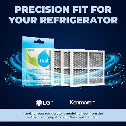 Mist Fresh Refrigerator Air Filter Replacement for L120F, LG ThinQ Fresh Air Filter, Kenmore Elite 469918, 6 Month Replacement