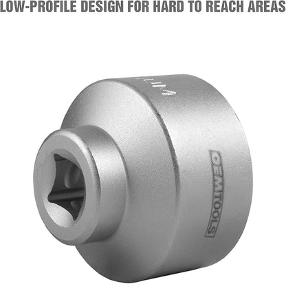 OEMTOOLS 87172 3/8" Drive 29 MM Socket Wrench - Low Profile, Rust Resistant Oil Filter Socket
