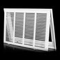 20x10 Return Air Grille [Duct Opening Size],Return Air Vent Cover for Wall Or Ceiling,Steel Return Air Filter Grilles Removable Face/Door for 1 Inch Filters (20"Wx10"H[Duct Opening])