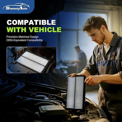 Engine and Cabin Air Filter Combo for Honda Odyssey 2018-2025 2026 V6 3.5L, Acura TLX 2021-2025 2026 L4 2.0L Air Filter Replacement #CA12061,CF11182,80292-TF0-G01, 172205J6A10 Car Accessories 2 Pack