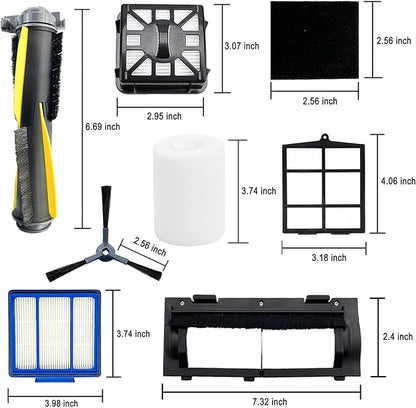 Replacement Part for Shark IQ R101AE RV1001AE AV912S AV1010AE RV1000 AV970 AV993 AV1002AE,1 Main Brush,1 Roller Brush Cover,4 Filter,8 Side Brushes,1 Pre Filter,1 Filter&2 Pre-Motor Foam&Felt Filter