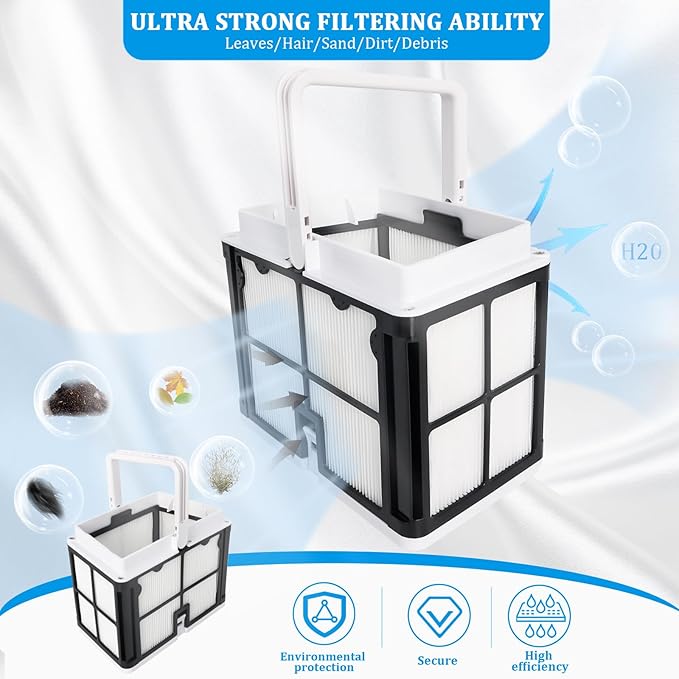 9991460-R1 Ultra Fine Filter Basket Compatible with Dolphin S50 S100 Active 10 & 15 Echo T15 T25 Proteus DX3 Nautilus CC Explorer E20 Solo, Replacement Filter Basket Fits for Robotic Pool Cleaner