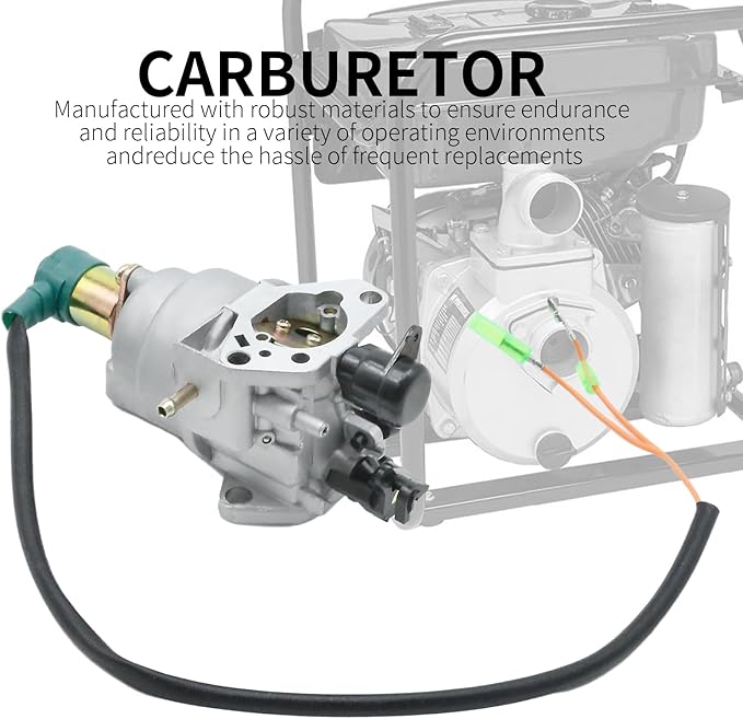 Anxingo 16100-ZE3-704 Carburetor with Air filter Kit, Replacement for DF7000 DFD7000 7000ES 9000ES 420CC DJ190N Enngine Generator, Replaces JF390-I-04B 16100-ZF6-D42
