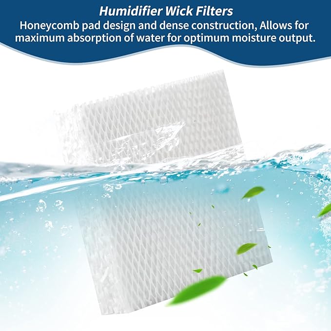 1040 Essick Humidifier Wick Filter for AIRCARE Air Humidifier B23 DP3 B40 B40-C 3D6-100 5D6-700 7D6-100 B23-710 B23-810 D46-720 CM330 500 700 3000 series Fit MoistAir models: MA-0300 MA-0500 - 4 Pack