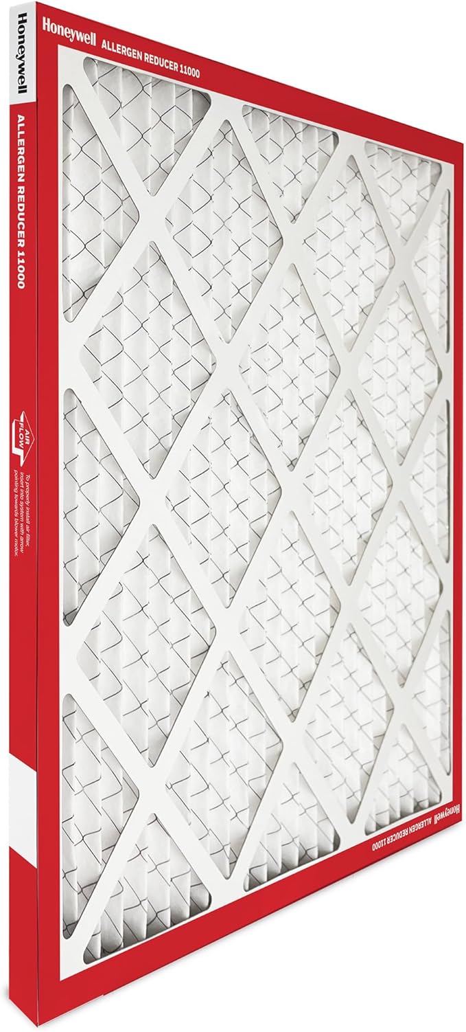 Honeywell 24x24x1 MERV 11 Allergen Reducer 11000 Electrostatic Pleated HVAC AC Furnace Air Filter (12-Pack) | Replacement Filter for Home Use | Made in USA