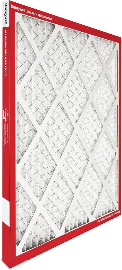 Honeywell 12x12x1 MERV 11 Allergen Reducer 11000 Electrostatic Pleated HVAC AC Furnace Air Filter (12-Pack) | Replacement Filter for Home Use | Made in USA