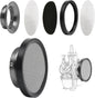 Carburetor Carb Velocity Stack Air Filter Cleaner Modified Trumpet Aluminum Alloy with Sponge Filter Steel Mesh for PWK32-34mm Short Style Fast Intake Suggest for Small Displacement (Titan, 55mm)
