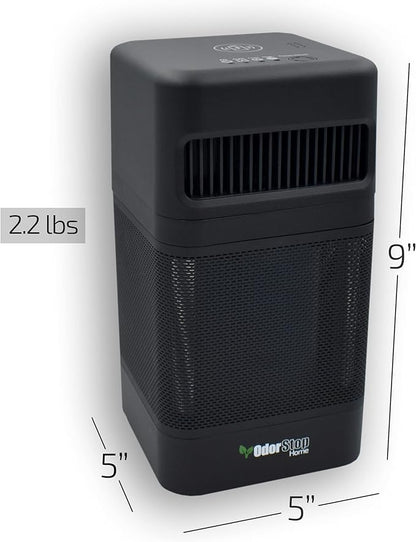 OdorStop OSAP2B HEPA Air Purifier for Areas up to 300 sq ft with USB Charger, Black