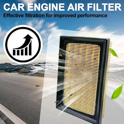 FUN-DRIVING 2 Pack Engine Air Filter for COROLLA Hybrid 1.8L(24-20) PRIUS 1.8L(22-16),PRIUS AWD-E 1.8L(22-19),PRIUS C 1.8L(19-12),PRIUS PRIME 1.8L(22-17) CA11426