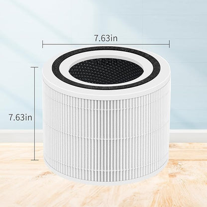 Core 300 Core 300s Filter Compatible with LEVOIT Core 300 and Core 300S VortexAir Air Purifier, Core 300-RF and Core P350 3-in-1 Hepa Filter, Part No. Core 300-RF and Core P350-RF, 2 Pack Green