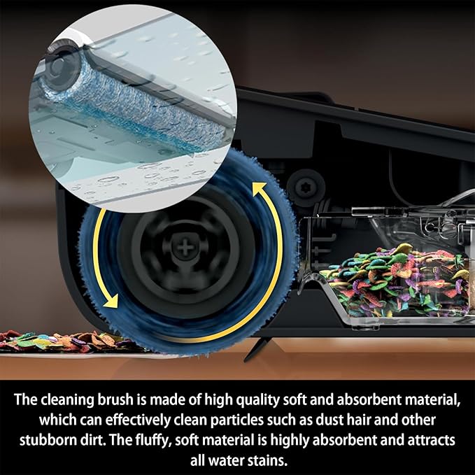 WD161 Roller and Filter for fit Shark HydroVac MessMaster Wet Dry WD161 WD261 AW261 and Shark WD101 WD201 WD100 WD200 AW201 WD200C WD201C WD101C Vacuum Cleaner,3 Brush Rollers,4 Foam Filters,3 Filter