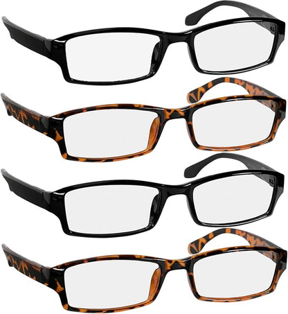 TruVision Readers Reading Glasses, Comfort Spring Hinges for Men and Women, 9501HP