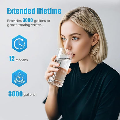 Water Filter 51300, Compatible with Bottle Stations Filter 51300 ERF750 EWF3000 (No Chip 4-Pack)