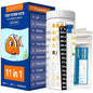 Aquarium Test Kit |150 Strips | Aquarium Test Strips 11-in-1 | Quick Accurate Freshwater&Saltwater Fish Tank Water Test Testing Kit for Ammonia,pH,Nitrate,Nitrite,Hardness,Chlorine,Carbonate