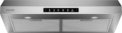30 Inch Under Cabinet Range Hood, 900CFM Fast Venting Ducted, Kitchen Hood With 3 Speed Gesture Sensing & Touch Control, Stainless Steel Stove Vent Hood With Reusable 5-Layer Baffle Filters