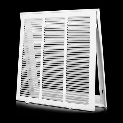18 x18 Vent Cover [Duct Opening Size],Return Air Vent Cover for Wall Or Ceiling,Steel Return Air Filter Grilles Removable Face/Door for 1 Inch Filters(18"W x 18"H [Duct Opening])