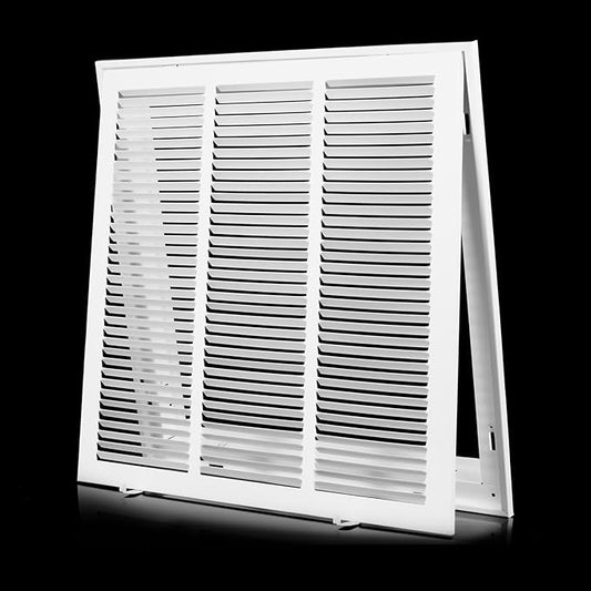 18 x18 Vent Cover [Duct Opening Size],Return Air Vent Cover for Wall Or Ceiling,Steel Return Air Filter Grilles Removable Face/Door for 1 Inch Filters(18"W x 18"H [Duct Opening])
