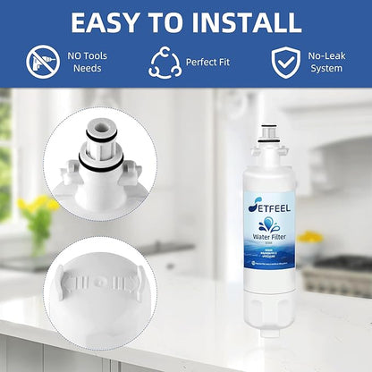 Adq360061 Water Filter Replacement for LG Refrigerator Lt700p Adq36006101 Lfds22520s, Kenmore 9690 469690 Adq36006102 Lfxc24726s Lfxc29626s Rwf1200a Water Filter, 3-Pack
