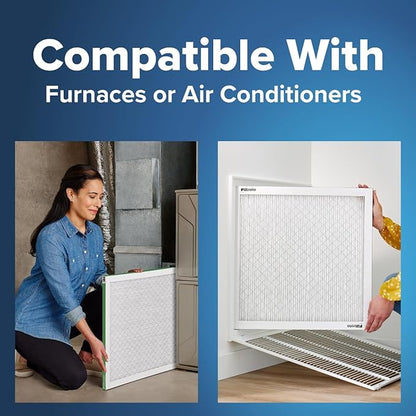 Filtrete 14x14x1 Air Filter, MERV 8, MPR 700, Dust, Pollen & Pet Dander Reduction, 3-Month AC and Furnace Filter, Easy on Air Flow, 4 HVAC Filters (Actual Size 13.688 x 13.688 x 0.78 in)