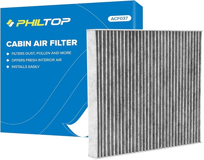 PHILTOP Cabin Air Filter w/Activated Carbon, Compatible with CF11183 Jeep Grand Cherokee 2011-2021, Grand Cherokee WK 2022, Dodge Durango 2011-2026, Carbon Filter Up Dust Pollen Odor