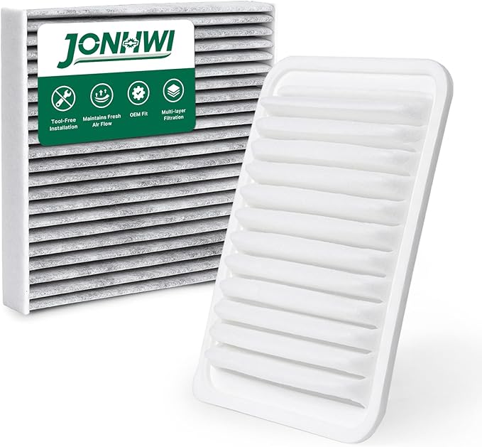 Cabin and Engine Air Filter Fits for VIBE (2009-2010), IM 2016, XD(2008-2014), COROLLA (2009-2019), COROLLA IM (2017-2018), MATRIX (2009-2014), YARIS (2006-2018), Replace for CF10285, CA10190
