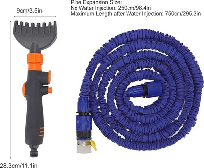 AMAKO Cartridge Filter Cleaning Comb Orange Handheld Rinse Tool with Water Pipe for Swimming Pool Durable Efficient Multifunctional PP Nylon 28.3x9cm 443g