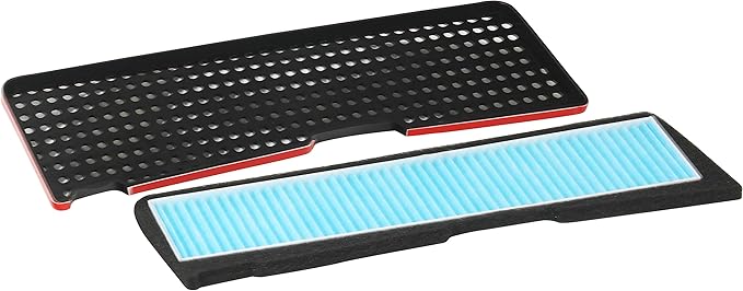 EPAuto Air Intake Filter + Grille Cover Replacement for Tesla Model 3 (2021-2025) / External Air Inlet Vent Compatiable, 12.5''L x 3.75''W