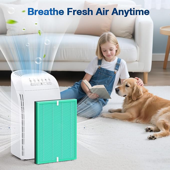 MSA3/MSA3S Pet Odor Replacement Filter Compatible with Membrane Solutions MSA3 and MSA3S Device, 4-Stage HEPA, 2 Pack