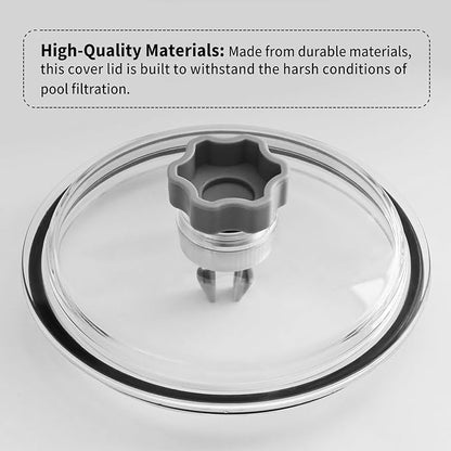 SF80110-1 Leaf Trap Cover Lid 5 inch Have O-Ring & Valve, Fit for Intex 12 Inch Sand Filter Pump (Pump Flow Rate: 2,100 GPH), NOT Fit for Intex 14 & 16 Inch (Rate:2,800 3.000 GPH) Sand Filter Pump
